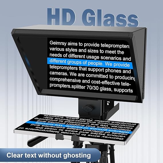 GEIMRSY i2/12-inch All-Metal Teleprompter